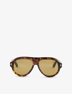 TOM FORD: TF1203 Icon Pilot-Frame Acetate Sunglasses