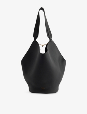 KHAITE: Lotus Small Leather Tote Bag