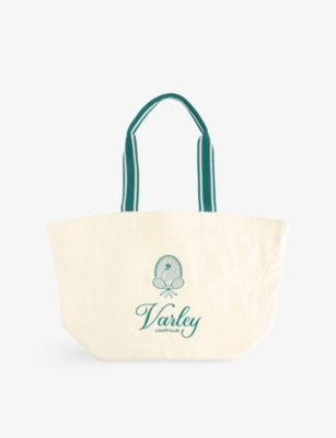 VARLEY: Robinson Canvas Club Cotton Tote Bag
