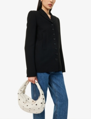 KHAITE: Olivia Hobo Medium Leather Shoulder Bag