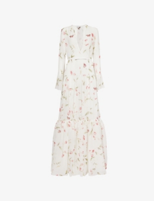 GIAMBATTISTA VALLI: Aline Floral-Print Silk Maxi Dress