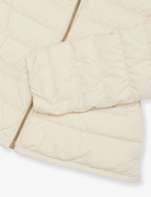 Moncler Natural Dimase Quilted Nylon Jacket 4-10 In Natural