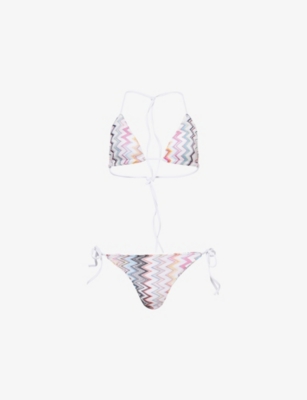 MISSONI: Chevron Triangle Bikini Set