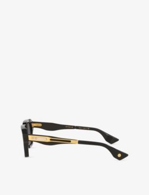 Dita Womens Gold D4000471 Detron Square-frame Acetate Sunglasses In Gold