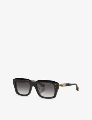 Dita Womens Black D4000475 Grandmaster-nine Rectangular-frame Acetate Sunglasses In Black