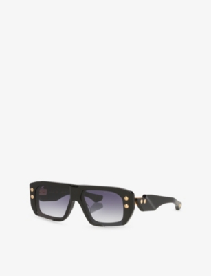 Dita Womens Gold D4000477 Hyper-1183 Rectangular-frame Acetate Sunglasses In Neutral