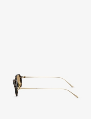 Giorgio Armani Womens Brown Ar8227t Rectangular-frame Acetate Sunglasses In Brown