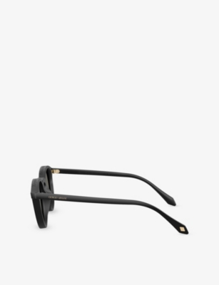 Giorgio Armani Womens Black Ar8230u Round-frame Acetate Sunglasses In Black