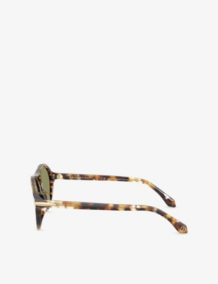 Giorgio Armani Womens Brown Ar8236u Round-frame Acetate Sunglasses In Brown