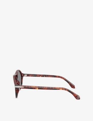 Giorgio Armani Womens Brown Ar8236u Round-frame Acetate Sunglasses In Brown
