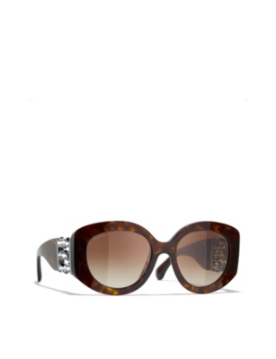 CHANEL: CH5543 Oval Acetate Sunglasses
