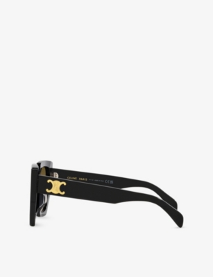 Celine Womens Black Cl40239f Butterfly-frame Acetate Sunglasses