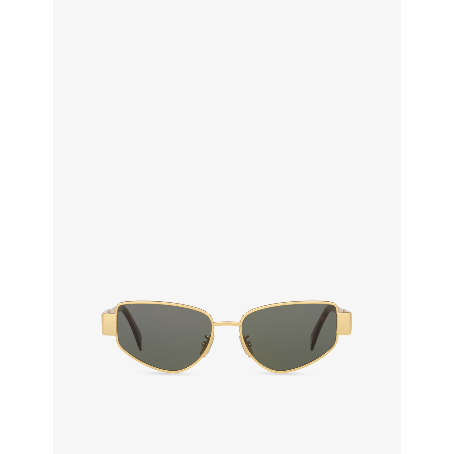 Celine Metaltriomphe Square-Frame Metal Sunglasses
