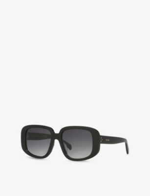 Celine Womens Black Cl40299u Square-frame Acetate Sunglasses