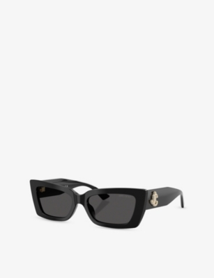 JIMMY CHOO: JC5037BU Cat-Eye Acetate Sunglasses