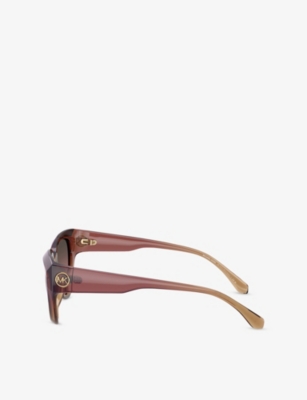 Michael Kors Womens Mk2241u Boca Raton Cat-eye-frame Acetate Sunglasses Pink In Pink