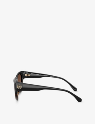 Michael Kors Womens Mk2241u Boca Raton Cat-eye-frame Acetate Sunglasses Brown In Brown
