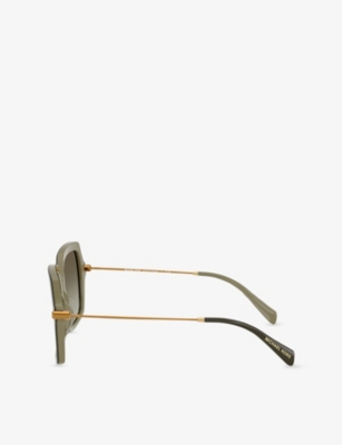 Michael Kors Womens Mk2247u Square-frame Acetate Sunglasses Green In Green