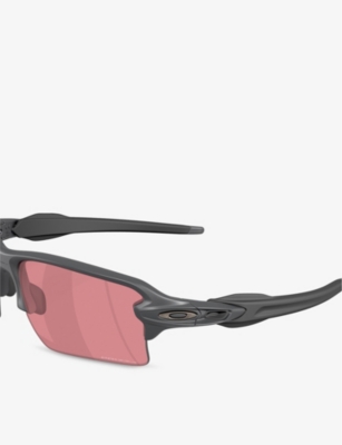 OAKLEY WOMENS GREY OO9488 FLAK 2.0 XXL RECTANGULAR-FRAME ACETATE SUNGLASSES 
