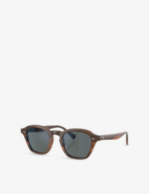 Oliver Peoples Womens Green Ov5580su Eyles Square-frame Acetate Sunglasses In Multi