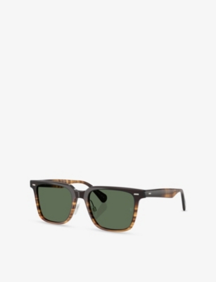 OLIVER PEOPLES: OV5592S Mr Federer II Square-Frame Acetate Sunglasses
