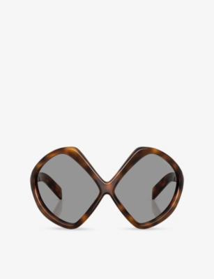 PRADA: PR B21S Irregular-Frame Acetate Sunglasses