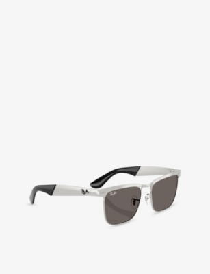 RAY-BAN: RB3875 Wayfarer Deluxe Square-Frame Metal Sunglasses