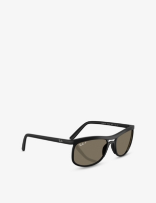 RAY-BAN: RB4452CH Chromance Square-Frame Peek Sunglasses