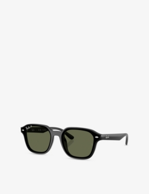 Ray Ban Womens Black Rb4458d Square-frame Nylon Sunglasses In Black