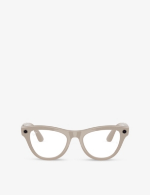 RAY-BAN: RW4010 Meta Skyler Cat-Eye Injected Sunglasses