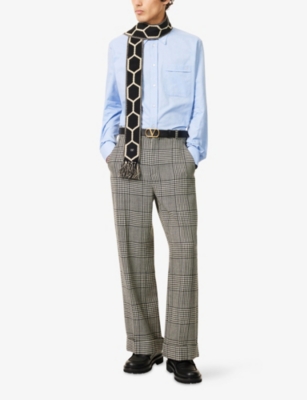 VALENTINO GARAVANI: VLogo Long-Sleeve Cotton Shirt