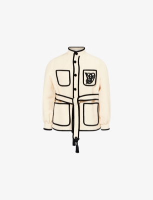 VALENTINO GARAVANI: Belted Four-Patch-Pockets Woven Jacket