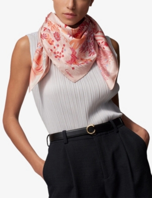 CARTIER: Panthère Greenhouse Silk-Twill Scarf