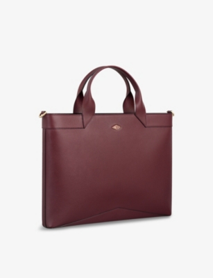 Cartier Womens  Losange Slim Leather Document Holder In Burgundy