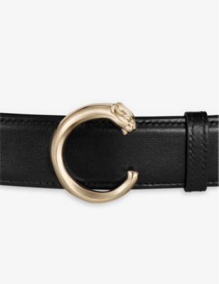 CARTIER: Panthère de Cartier Small Buckled Leather Belt