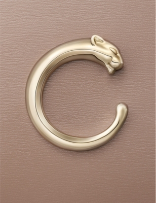 Cartier Womens Beige Panthère De  Leather Card Holder In Beige