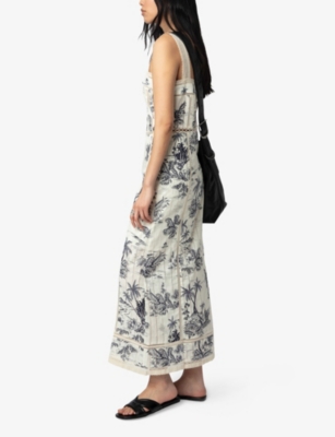 ZADIG&VOLTAIRE: Renaid Sleeveless Printed Cotton Maxi Dress