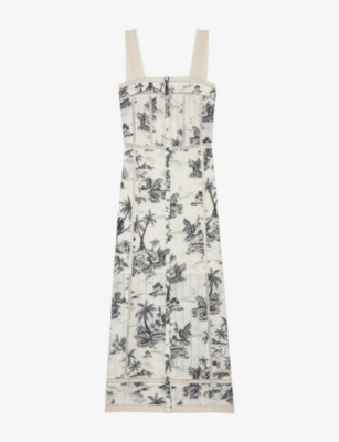 ZADIG&VOLTAIRE: Renaid Sleeveless Printed Cotton Maxi Dress