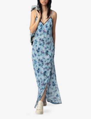 ZADIG&VOLTAIRE: Ramelil Sleeveless Silk Maxi Dress