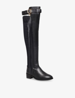 ANCIENT GREEK SANDALS: Charys Leather Knee-High Boots
