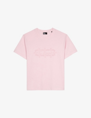 The Kooples Womens Lila Logo-embroidered Short-sleeve Cotton T-shirt