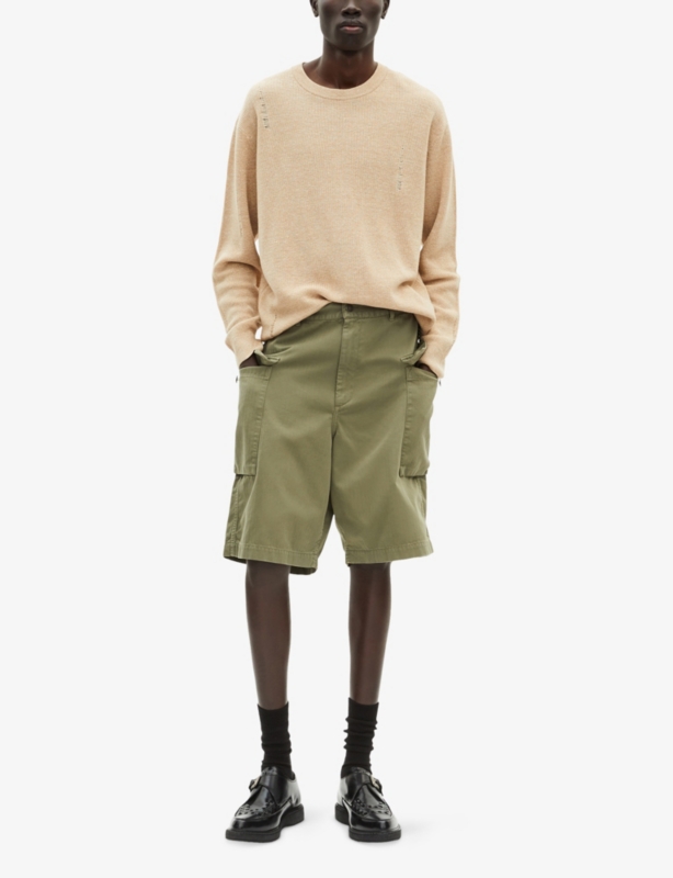 Relaxed-Fit Cargo-Pocket Cotton Shorts
