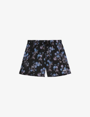 THE KOOPLES: Floral-Print Elasticated-Waist Swim Shorts
