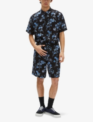 THE KOOPLES: Floral-Print Elasticated-Waist Woven Shorts