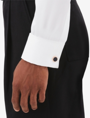 Montblanc Mens Meisterstück Rose Gold Pvd Plated Stainless-steel Cuff Links