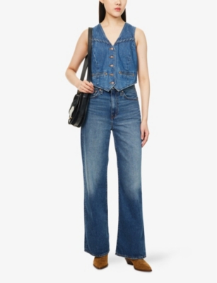LEVIS: Braided V-Neck Denim Vest