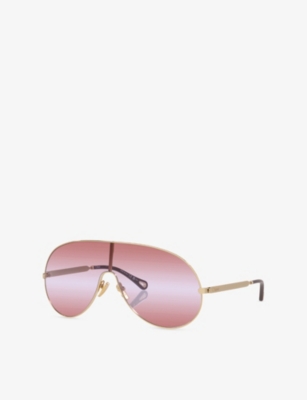 CHLOE: CH0283S Pilot-Frame Metal Sunglasses