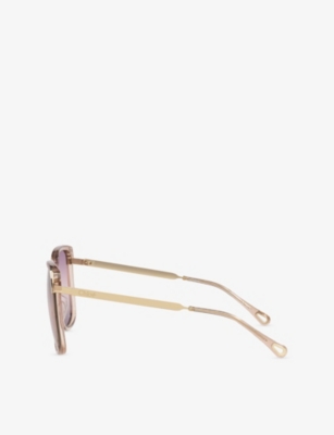 CHLOE: CH0286S Square-Frame Acetate Sunglasses