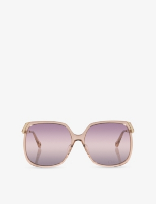CHLOE: CH0286S Square-Frame Acetate Sunglasses