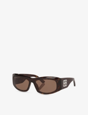 Balenciaga Womens Brown Bb0395s Cat-eye Frame Acetate Sunglasses In Brown